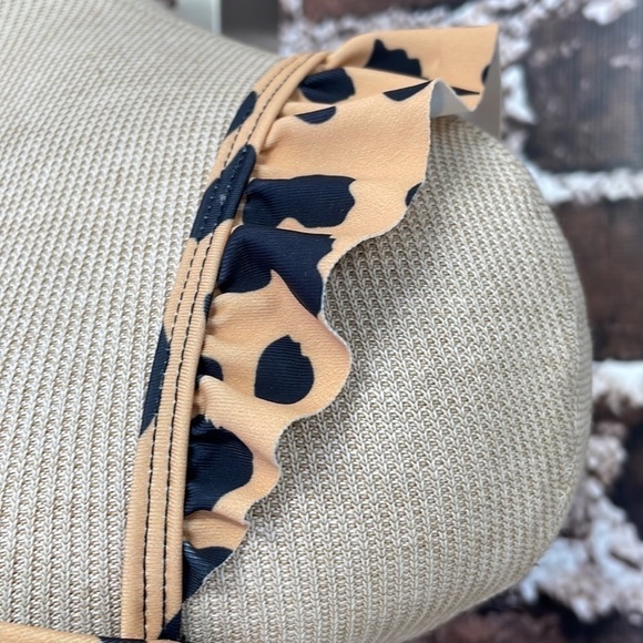 Marina West NWT Bikini Set Sweetheart High Rise Tan Cheetah Print Size Large - Picture 8 of 16